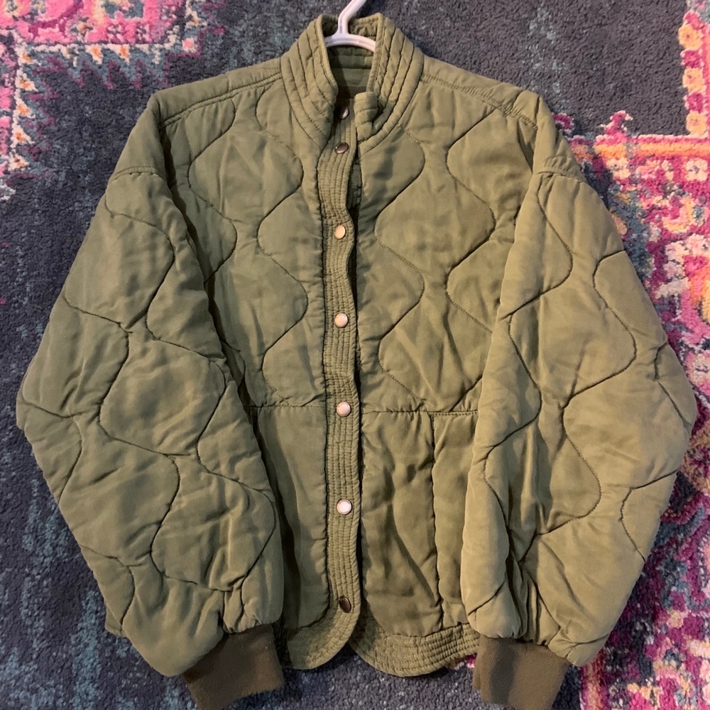 Blank NYC Quilted Bomber Jacket Size Small